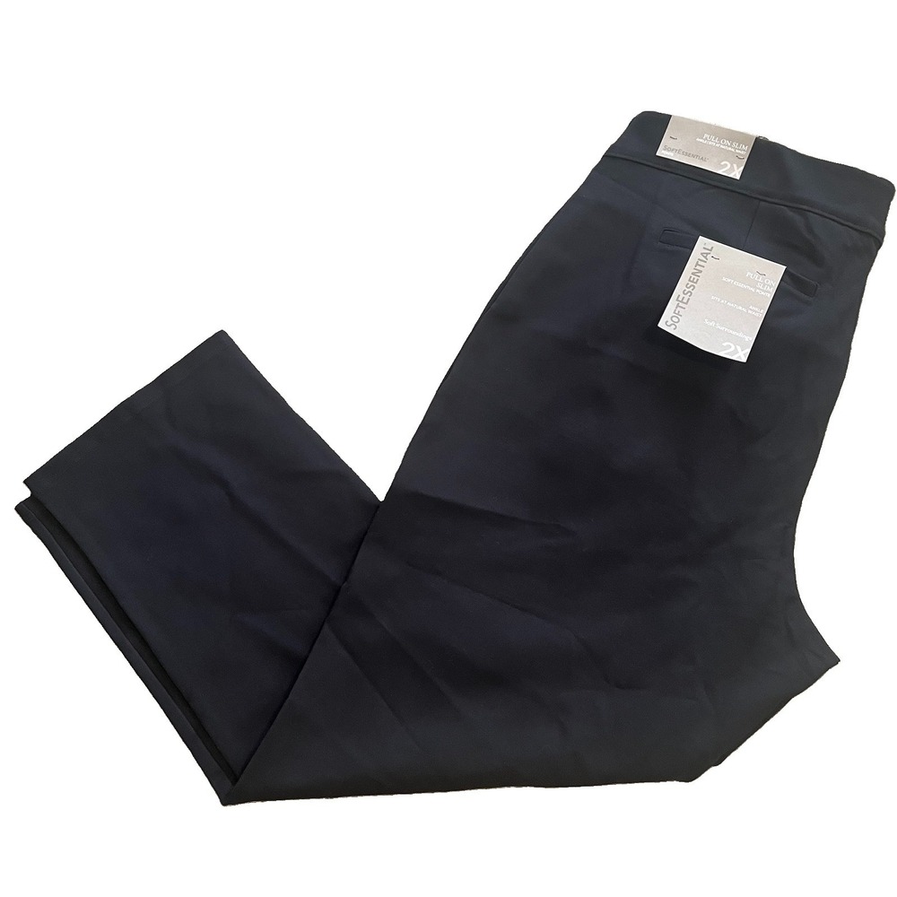 Soft Surroundings Black Soft Essential Ponte Slim Ankle Pants Women's 2X NWT